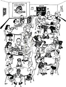School cafeteria clipart black and white 5 » Clipart Station.