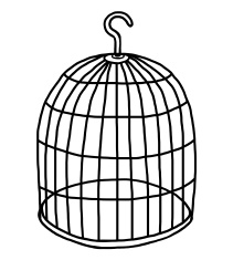 Empty Bird Cage Clipart.