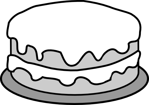 cake clipart black and white no candles - Cake Clipart Black AnD White No CanDles 1