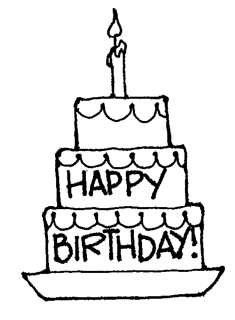Cake black and white cake clipart without candles black and white.