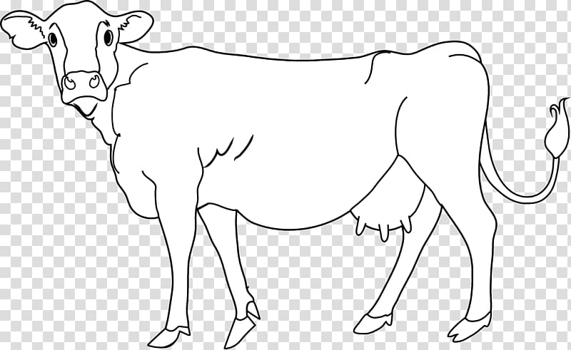Holstein Friesian cattle Beef cattle Calf , Black Cow transparent.