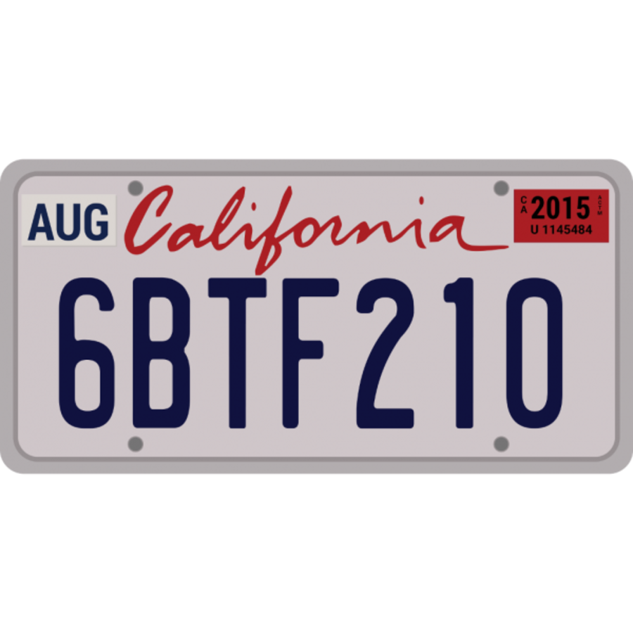 License Plate Png For Sublimation