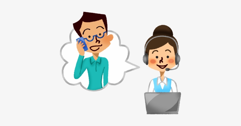 Clipart Transparent Library Call Center Operator With.
