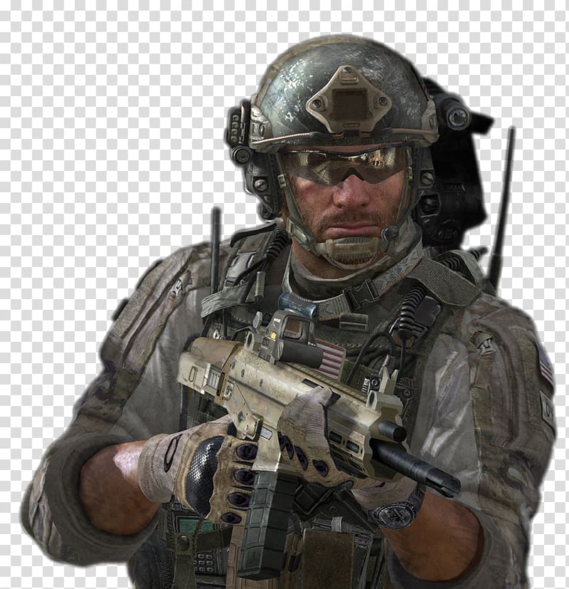Person holding rifle illustration, Call of Duty: Modern Warfare 2.