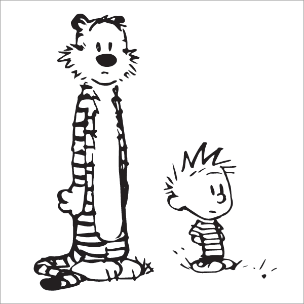Calvin and Hobbes Cliparts.