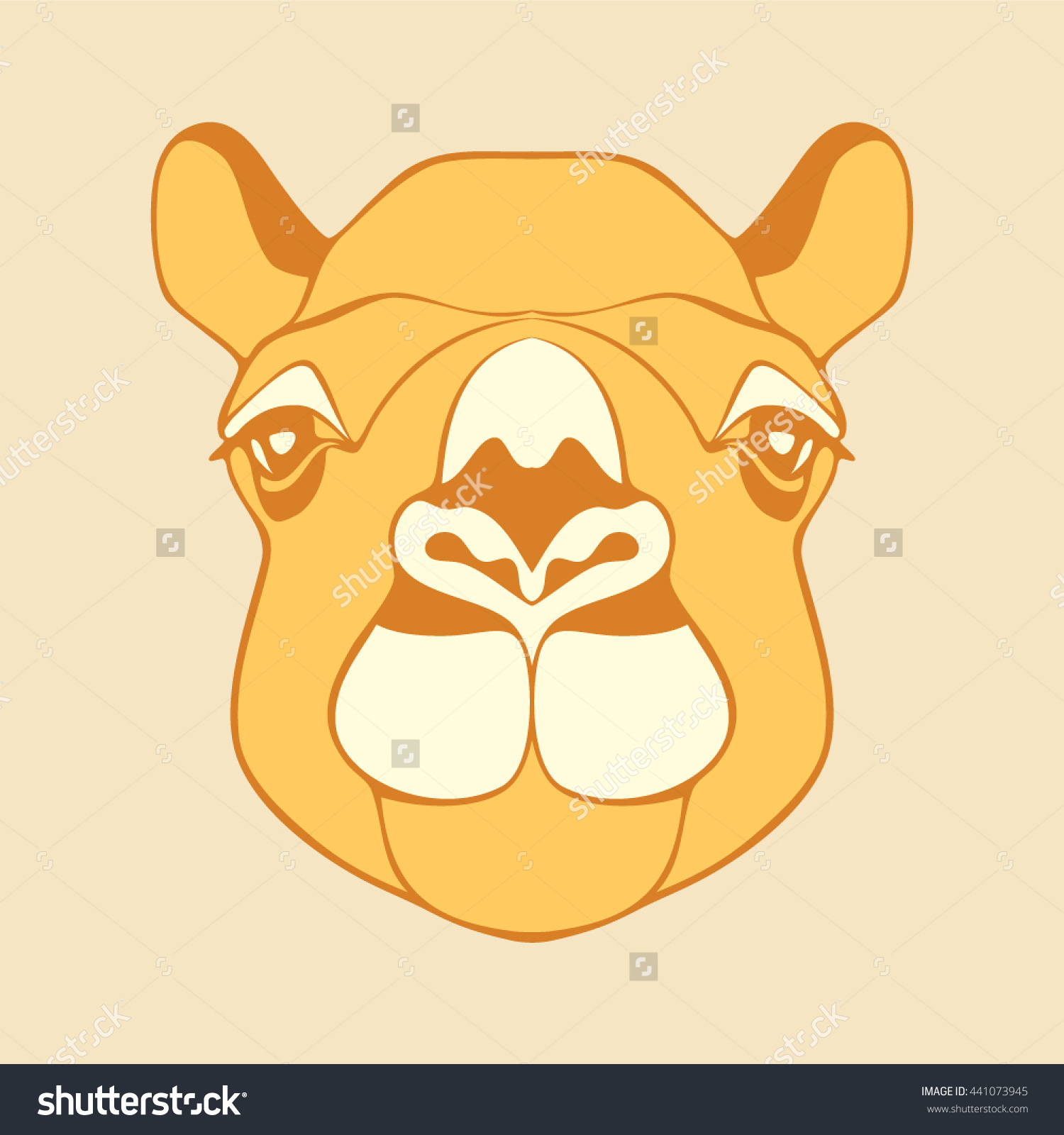 Camel Head Camel Camels Head Head Stock Vector 441073945.