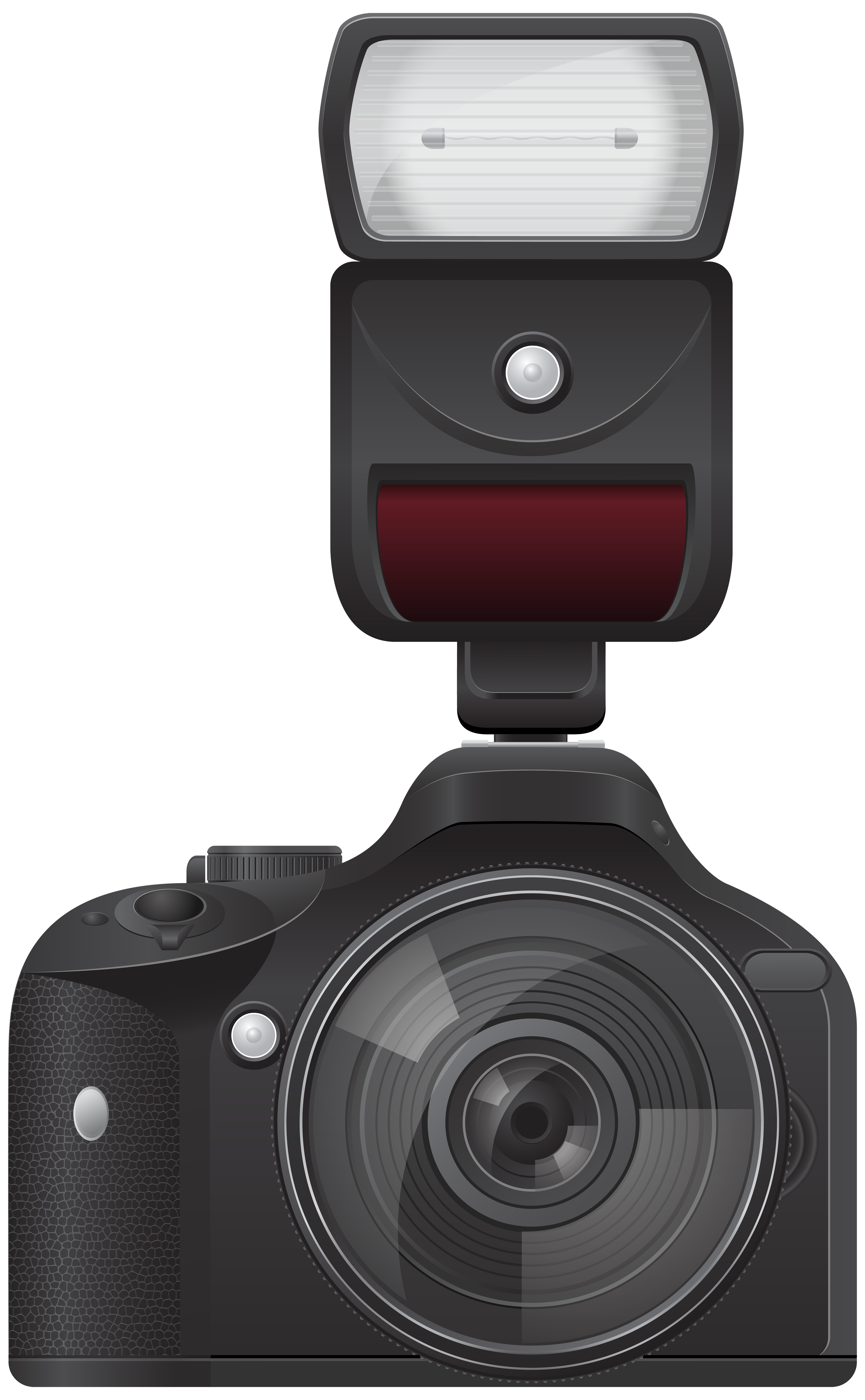 Camera with Flash Transparent PNG Image.