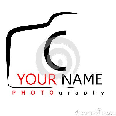 Photography Logo on white background camera logo with.