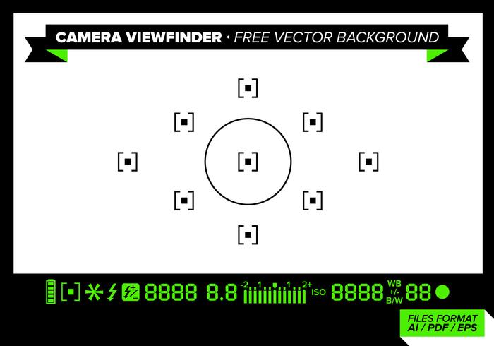 Camera Viewfinder Free Vector Background.