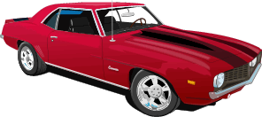 Red camero car clipart.