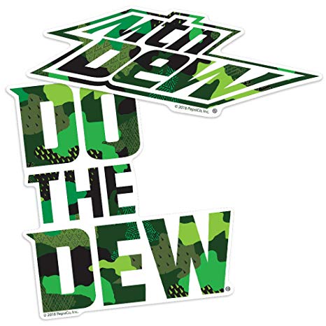Amazon.com: Popfunk Mountain Dew Do The Dew Camo Logo.