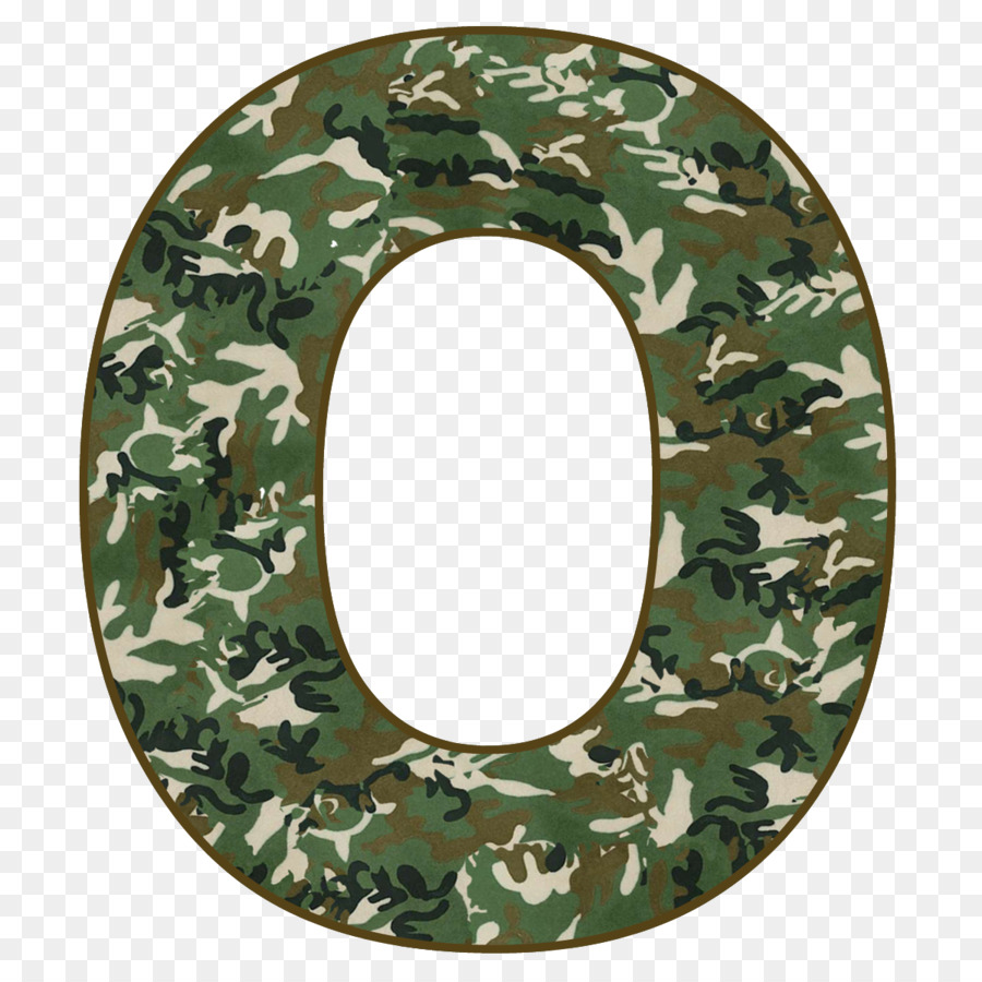 Camouflage Print Letters