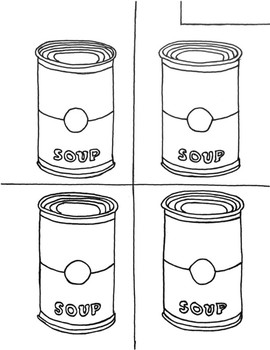 Andy Warhol Campbell's Soup Can Pop Art Lesson.