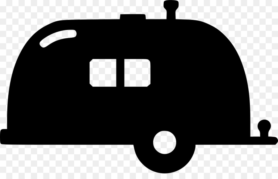 Retro Camper Clip Art Silhouette