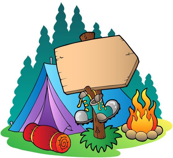 Family camping free clipart.
