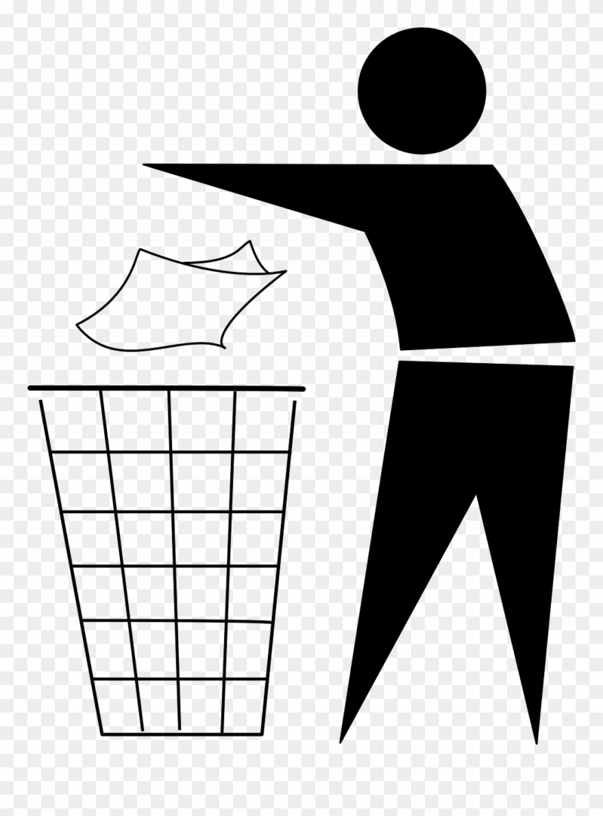 Garbage Clipart Black And White.
