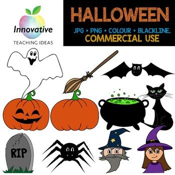 Halloween Clipart (Full Commercial Use).