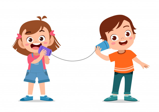 Kids telephone toys with can Vector.