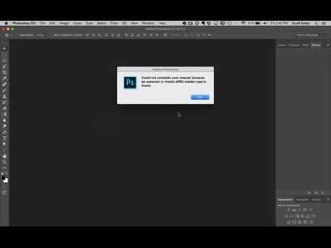 Photoshop Tip: What to do if your JPEG image won\'t open.
