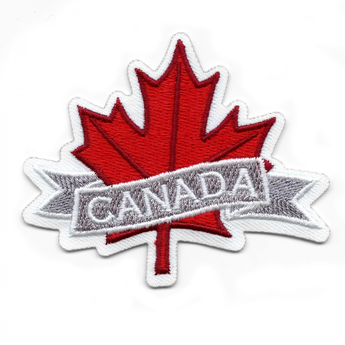 Canadian Maple Leaf Logo Embroidered Iron on Patch.