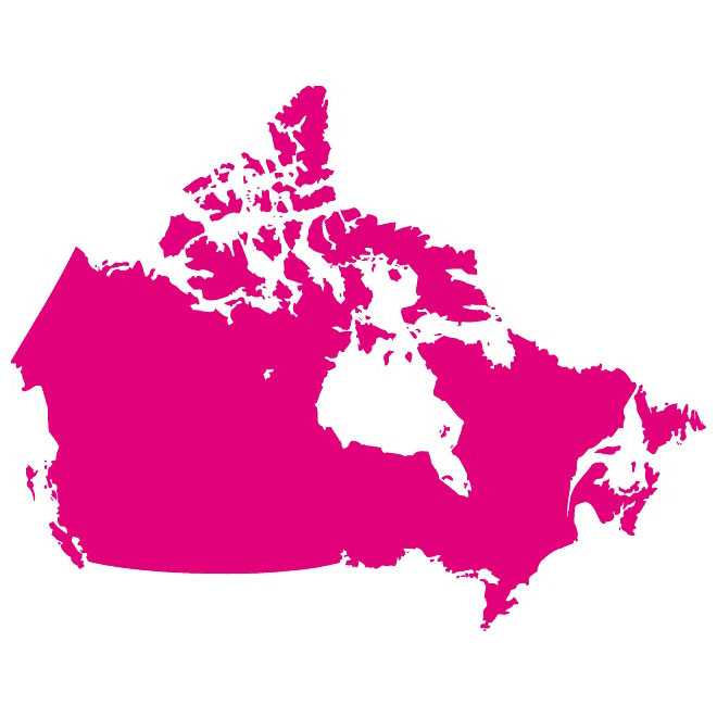 Vector map map of Canada.