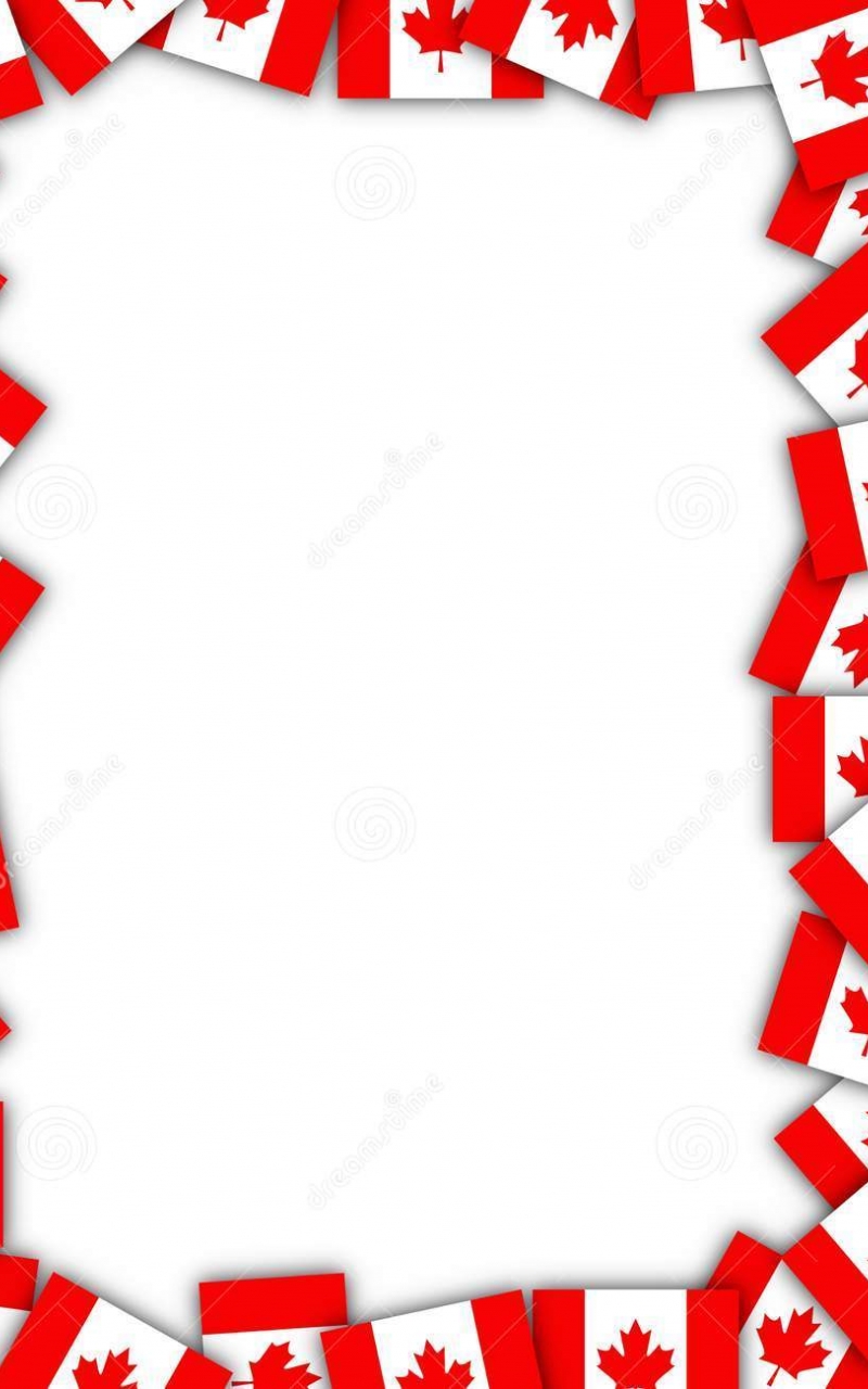 Free download Canadian Flag Clip Art Canada flag border.