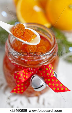 Stock Images of candied orange peels confiture k22460586.