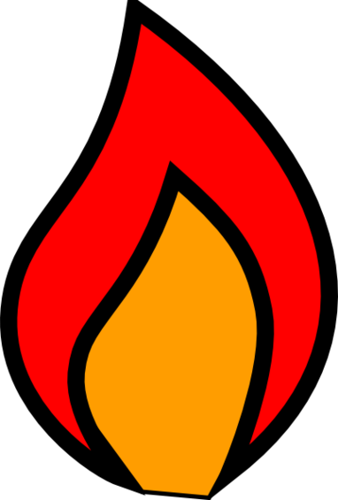 Candle flame clip art.