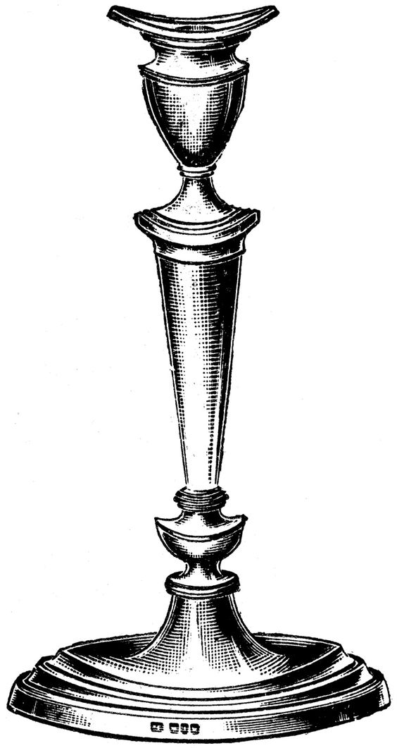 Candle Holder Clipart.