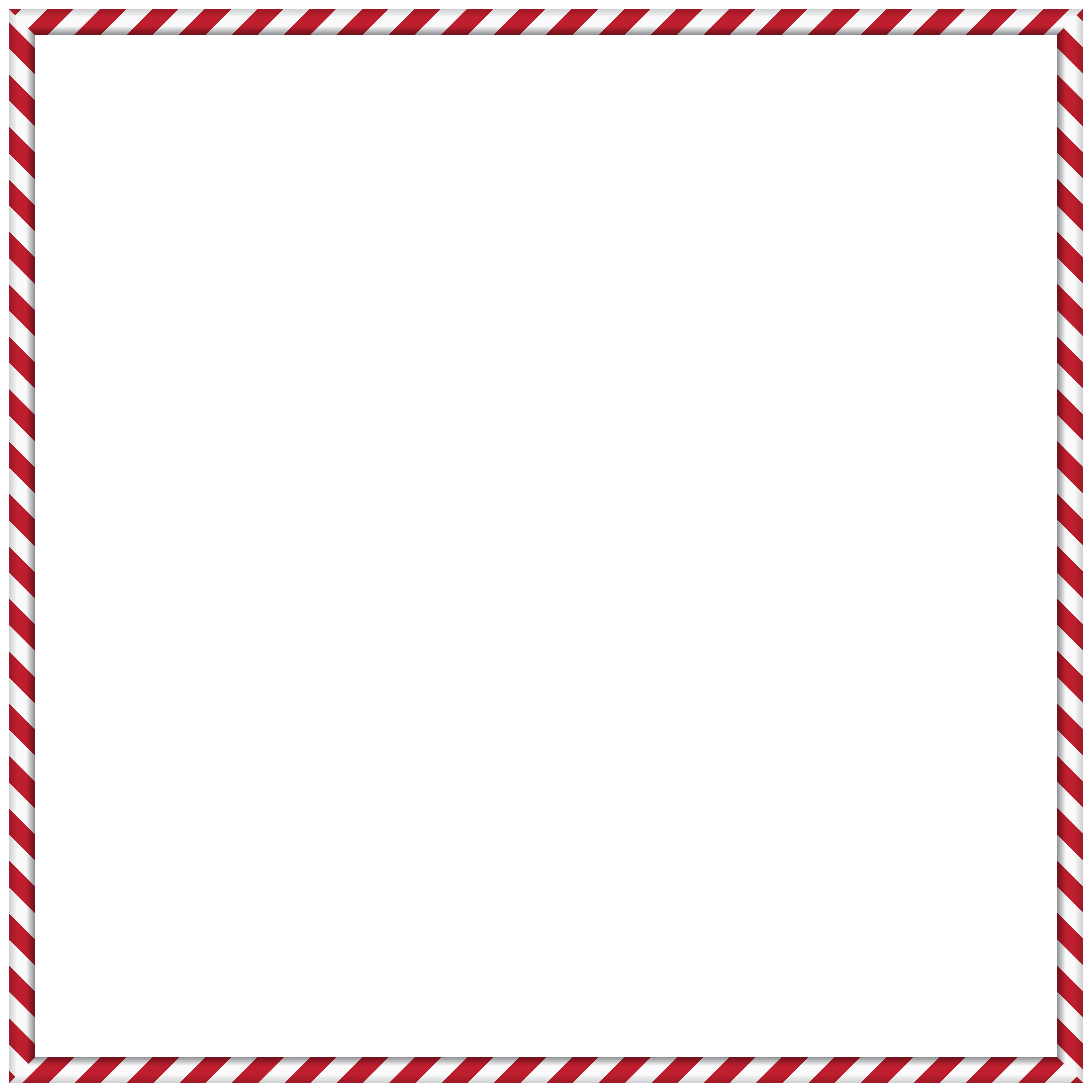 Candy Cane Border PNG Clip Art.
