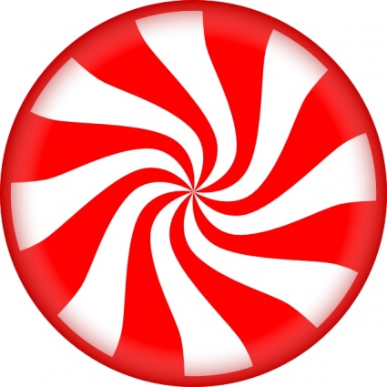 Candy Cane Lollipop Clipart.