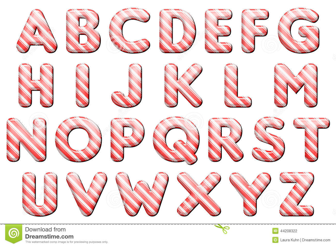 Candy Cane Letters Clip Art 20 Free Cliparts Download Images On 