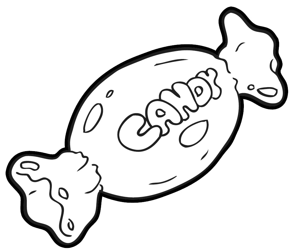 Free Candy Clipart Black And White, Download Free Clip Art.