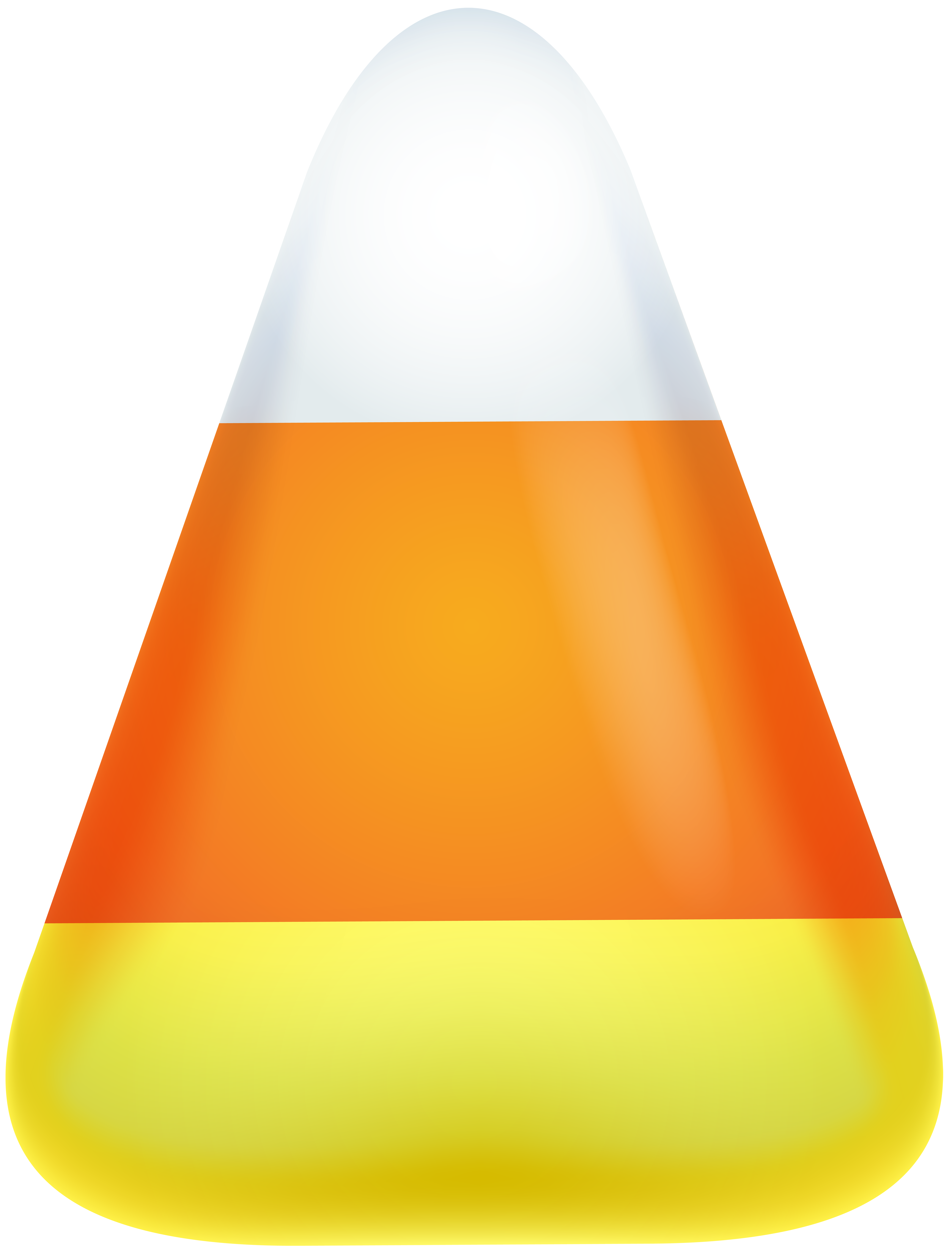 Halloween Candy Corn PNG Clip Art Image.