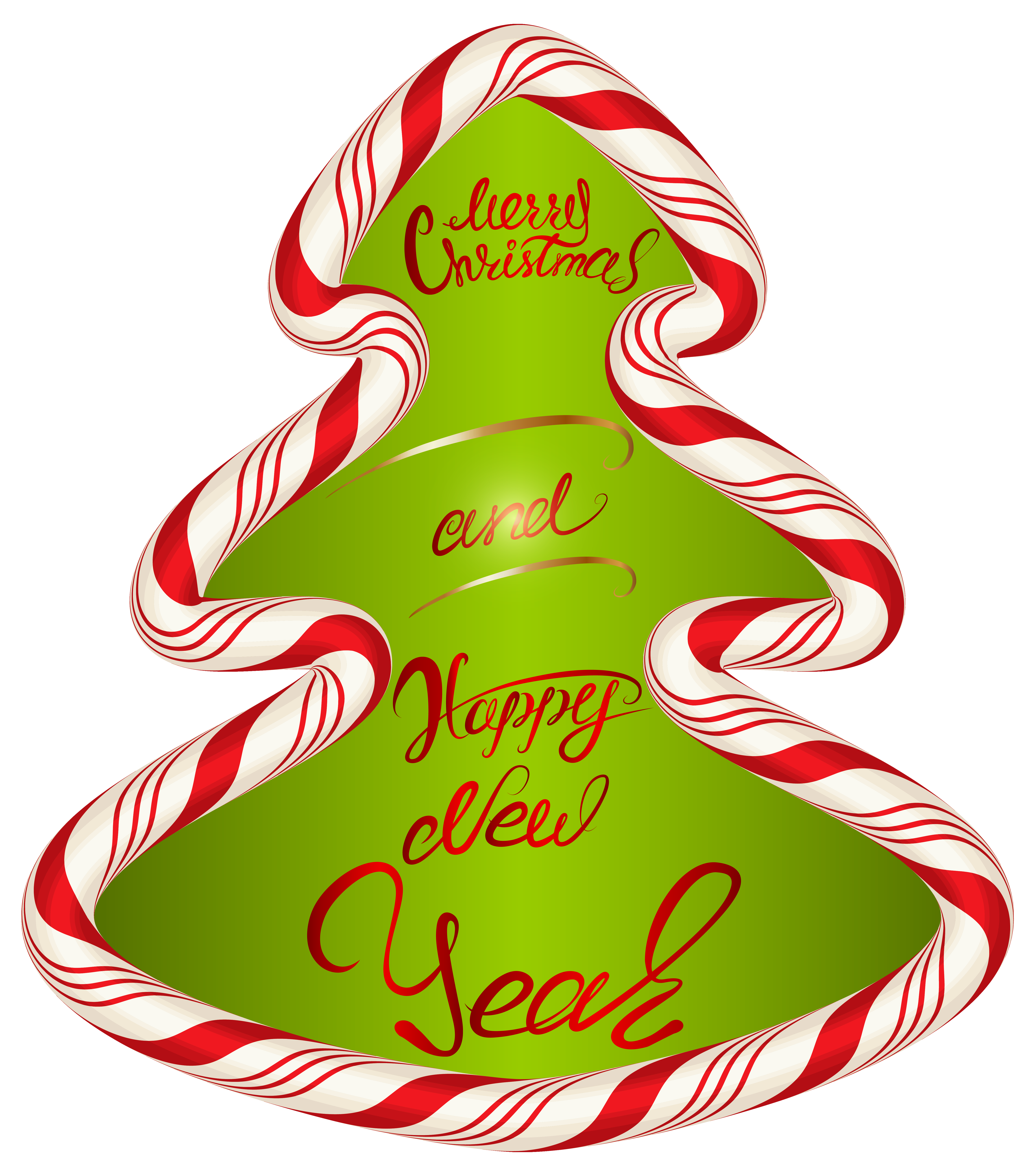 Christmas Candy Tree PNG Clipart Image.