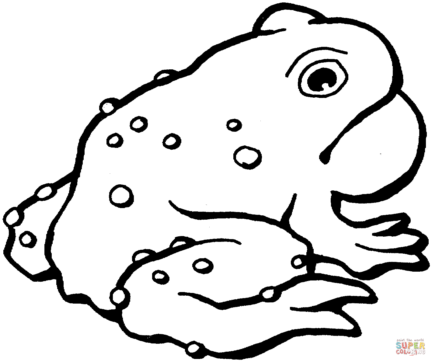 Toad clipart black and white.