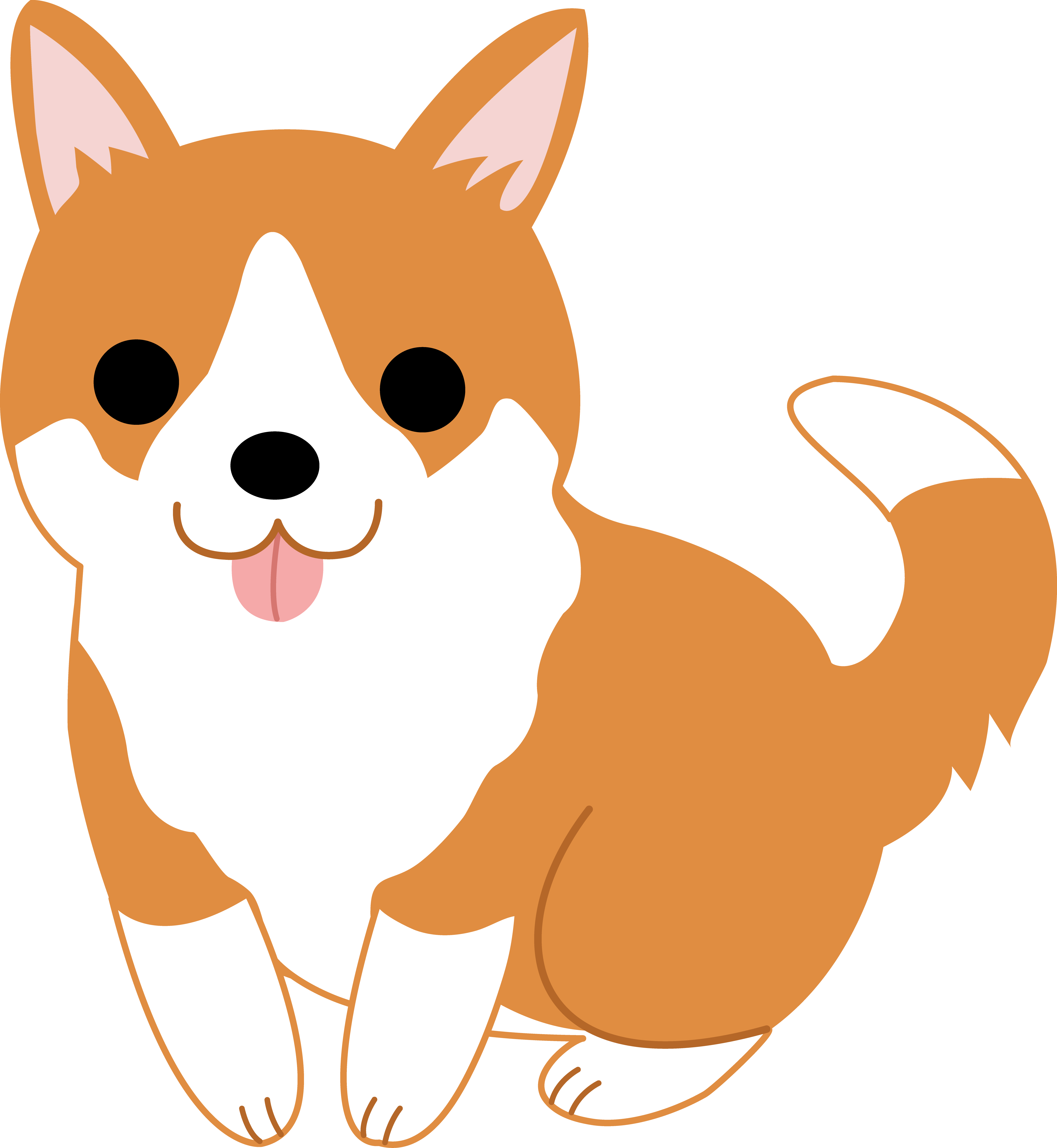 Free corgi clip art.