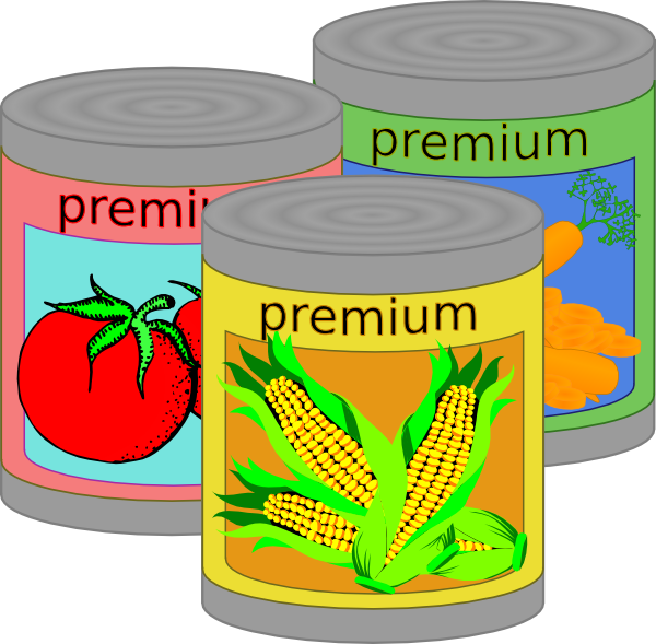 Canned Food Clipart.