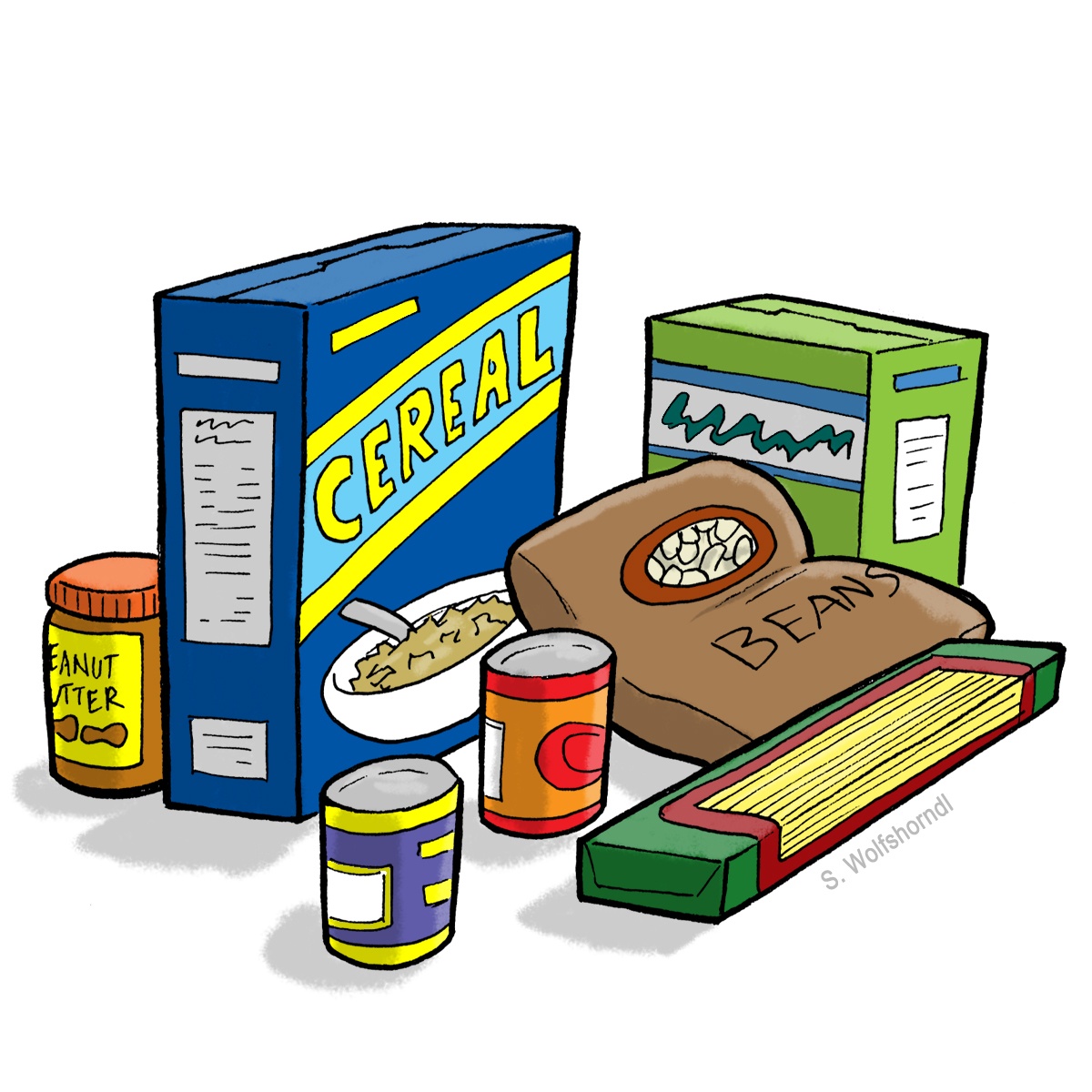 445 Canned Food free clipart.