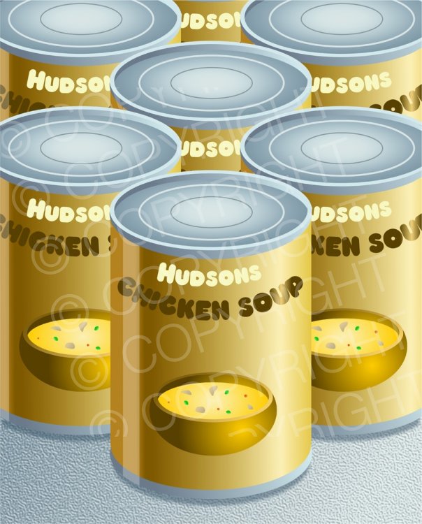 Canned Chicken Soup Food Clipart.