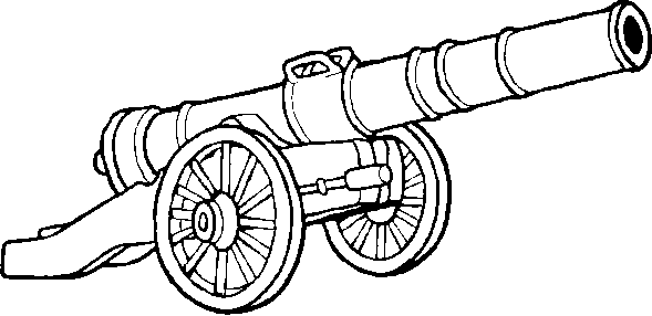 Printable Of Cannons Clipart.