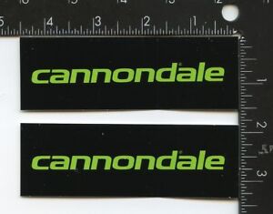 Details about 2 Cannondale Stickers, Black and Green, Cannondale Logo  Berserker Green.
