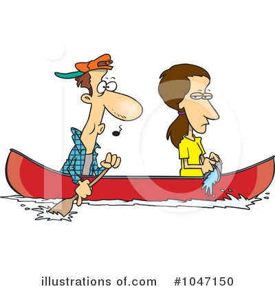 Canoe Trip Clipart.
