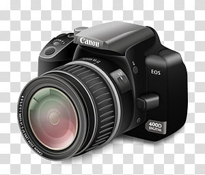 Camera Icon, Camera Regular Lens_x, Canon EOS D transparent.