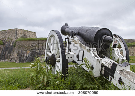 Norway Cannons Stock Photos, Royalty.