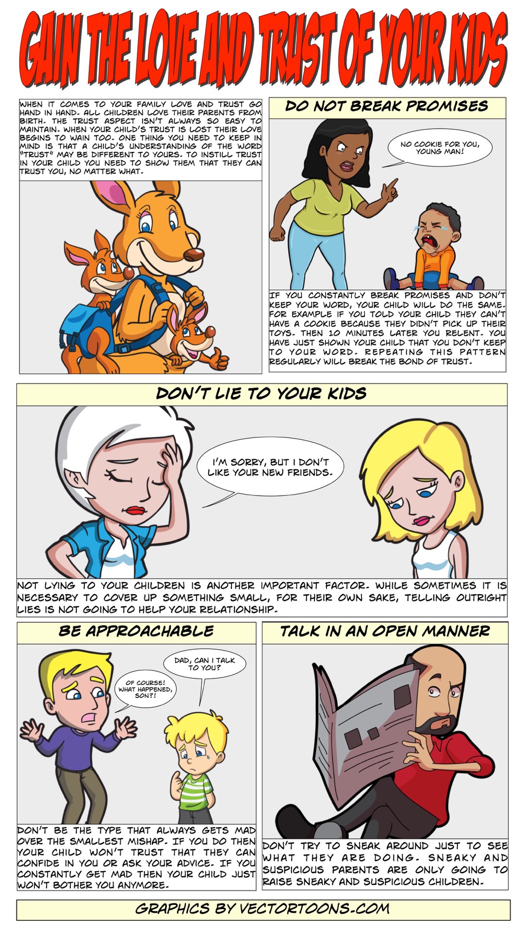 Gain The Love And Trust Of Your Kids #comic #cartoon #article.