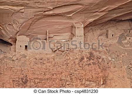 Stock Illustration of Canyon de Chelly.