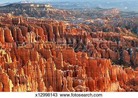 Stock Photo of USA, Utah, Bryce Canyon, view from Inspiration.