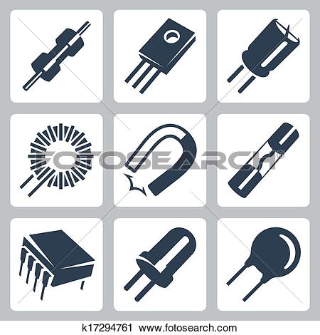 Capacitor Clipart and Illustration. 223 capacitor clip art vector.