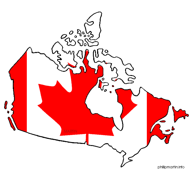 Canada Map Clipart.